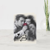 愛してる、全ての人生をかけて - 赤いバラのカップル カード (正面)
