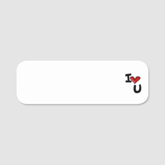 愛してる  名札 (正面)