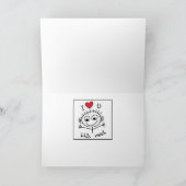 "愛してる" 夫の誕生日 カード (内部)