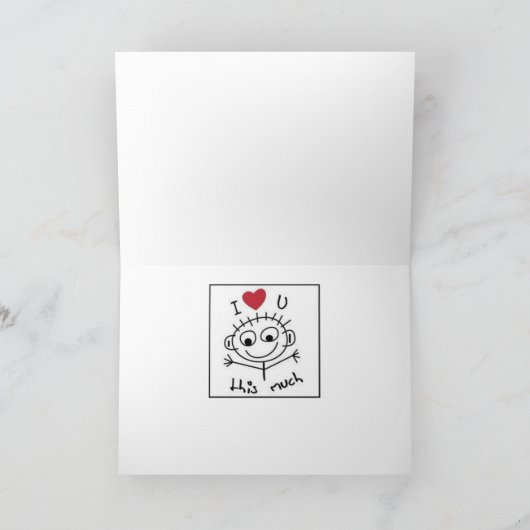 「愛してる」夫は毎日 カード (内部)