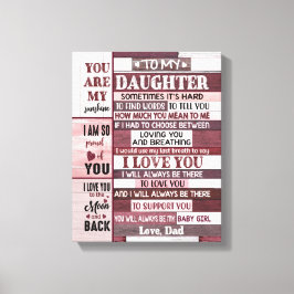 愛してる – 娘の贈り物 キャンバスプリント