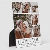 "愛してる" & 引用 現代 6 枚写真 コラージュ プレート フォトプラーク (側面)