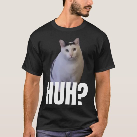 愛してる 愛してる おかしい 猫 ミーム Tシャツ (正面)