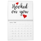 愛してる…愛に満ちた表現の年 カレンダー (1月 2027)