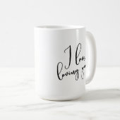 「愛してる」手書きかわいらしタイポグラフィ コーヒーマグカップ (正面右)