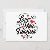 愛してる 招待状 (裏面)