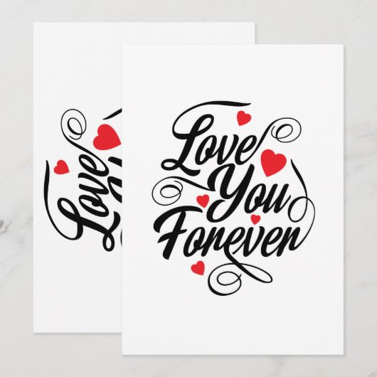 愛してる 招待状 (正面/裏面)