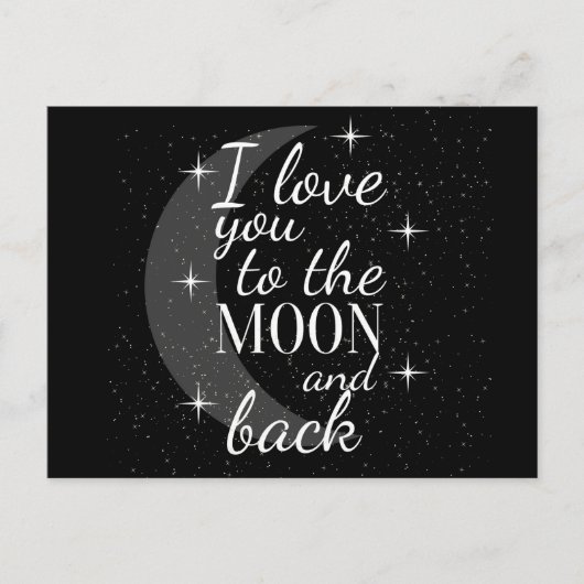 愛してる、月と星の向こうまで ポストカード (正面)