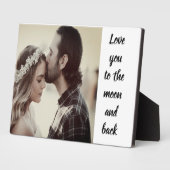 愛してる、月と星の向こうまで Photo White フォトプラーク (側面)