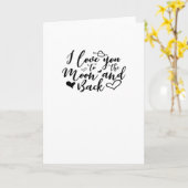 愛してる。月と星の果てしなく遠い彼方まで。そして永遠に。 カード (黄色い花)