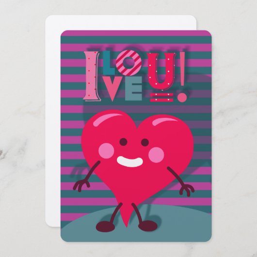 愛してる！本当に私は！ |バレンタカスタマイズイン シーズンカード (正面/裏面)