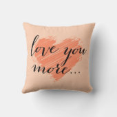 愛してる……桃ハート クッション (裏面)