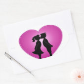 愛してる 楕円形シール (封筒)