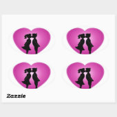 愛してる 楕円形シール (シート)