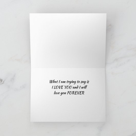 **愛してる** & **永遠に** カード (内部)