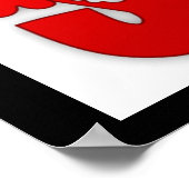 「愛してる」溝深い花 ポスター (角)