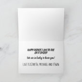 愛してる！父の日のカード 招待状 (内部)