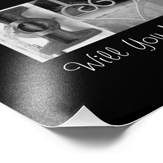 愛してる – 私と結婚してくれない？ – アルファベットアート フォトプリント            (角)