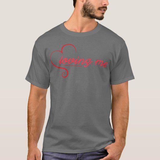 愛してる+私+おもしろ Tシャツ (正面)