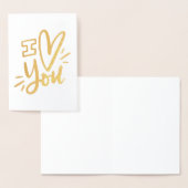 愛してる 箔カード (ディスプレー)