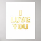 愛してる 箔ポスター (正面)