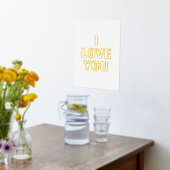 愛してる 箔ポスター (レイダウン (キッチン))