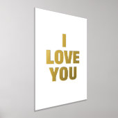 愛してる 箔ポスター (レイダウン)