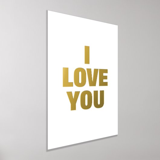 愛してる 箔ポスター (レイダウン)