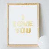 愛してる 箔ポスター