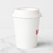 「愛してる」紙カップ、ロマンチックな使い捨てカップ 紙コップ (右)