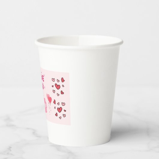 愛してる 紙コップ (左)