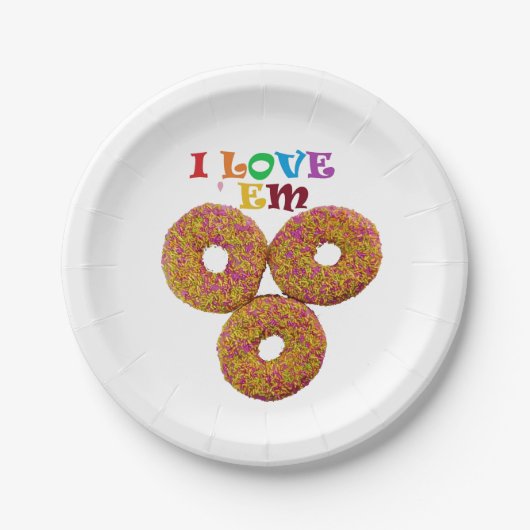愛してる!紙プレート ペーパープレート (正面)