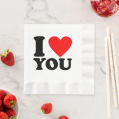 愛してる 縁ありランチョンナプキン (インサイチュ)