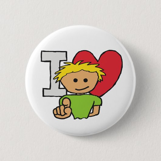 愛してる 缶バッジ (正面)