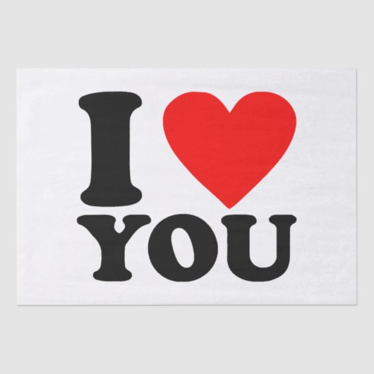 愛してる 薄葉紙 (正面)