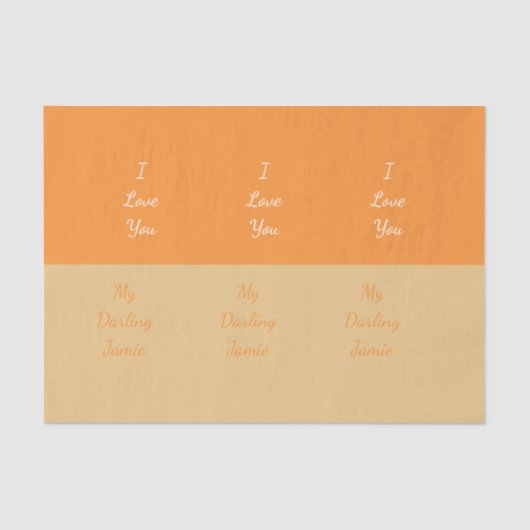 愛してる 薄葉紙 (正面)