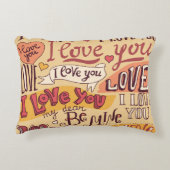 「愛してる」装飾用クッション アクセントクッション (正面)