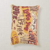 「愛してる」装飾用クッション アクセントクッション (裏面(縦))