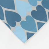 愛してる！青 フリースブランケット (角)