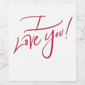 愛してる！食品&飲料ラベルセット ワインラベル (シングルラベル)