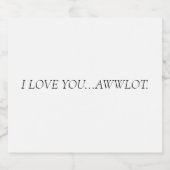 愛してる…AWLOT。編クリック集 スパークリングワインラベル (シングルラベル)