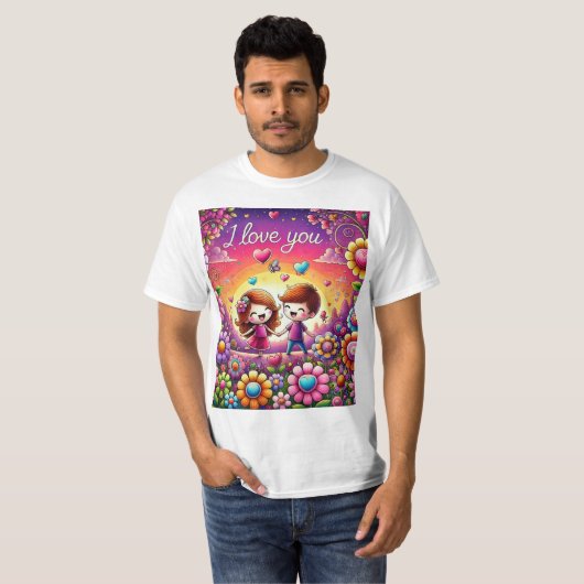 愛してる Tシャツ (正面フル)