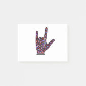 愛してるASL ポストイット (正面)