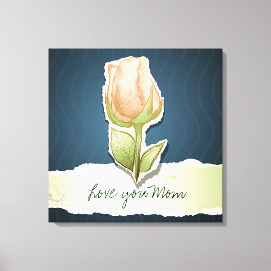 愛してママ、キャンバス キャンバスプリント (正面)