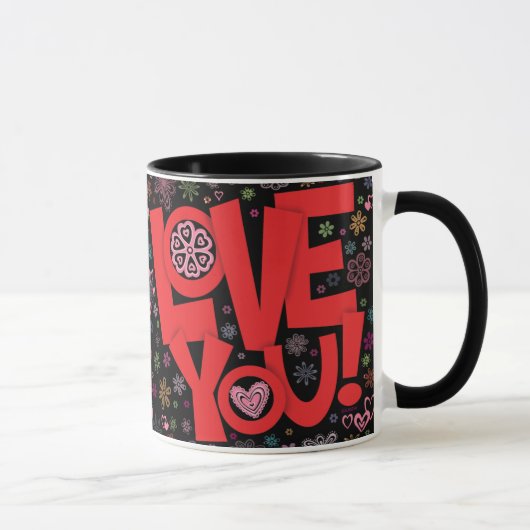 愛して下さい! コーヒー・マグ マグカップ (右)