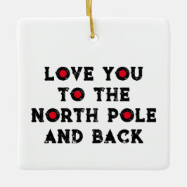 愛して北極へ セラミックオーナメント