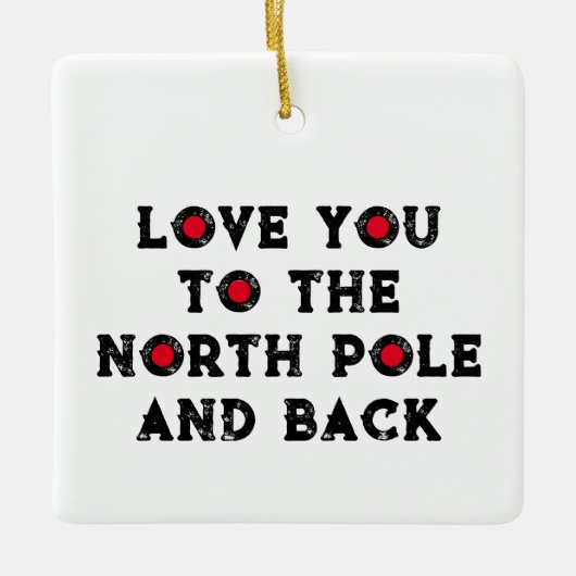 愛して北極へ セラミックオーナメント (正面)