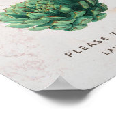 愛して多肉植物栽培結婚式の引き出物 ポスター (角)