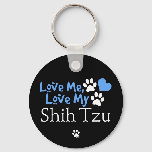 愛して私のシーズー（犬）Tzu キーホルダー (正面)