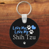 愛して私のシーズー（犬）Tzu キーホルダー (正面)
